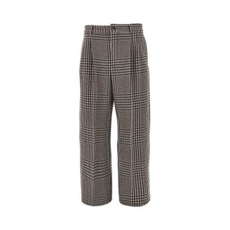 Emporio Armani Houndstooth wool-blend tailored pants Man 48