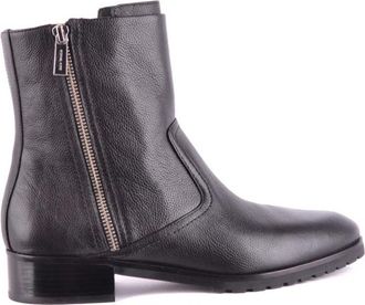 Michael Kors Enkellaarsjes - Dames - Enkellaarsjes - Zwart - 36 EU - Leer - Schoenen