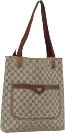 Gucci Pre-owned Plastic Tote Bag - Dames - Vintage Shopper - Beige - ONE Size - Vintage