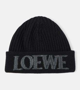 Loewe Logo wool beanie