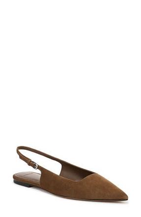 Vince Gracy Pointed Toe Slingback Flat in Elmwood at Nordstrom Rack, Size 7.5