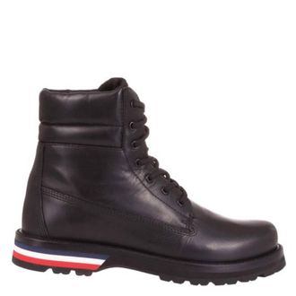 Moncler Vancouver Leather Ankle Boots, Brand Size 40 ( US Size 7 )