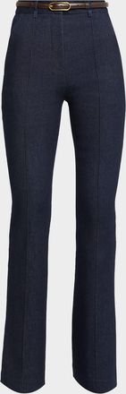 Veronica Beard Gracie Belted Denim Pants