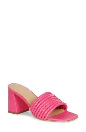 SaintG Bethany Block Heel Slide Sandal in Hot Pink at Nordstrom Rack, Size 9