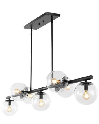 Jonathan Y Designs Jonathan Y Luca Parisian 53In 7-Light Globe Linear Led Pendant