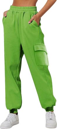 Generic Womens Black Cargo Shorts Yellow Pants Suit for Women Grey Sweatpants Women Womens Khaki Pants Plus Size Tailored Wide Leg Trousers Ladies Brown Trous