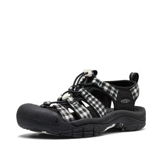 Keen Womens Newport H2 Closed Toe Water Sandal, Black/Gingham, 4.5 UK