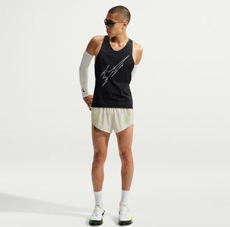 Nike Mens AeroSwift Dri-FIT ADV 2 Brief-Lined Running Shorts in Grey | IM5224-072