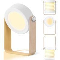 OEM L&aacute;mpara De Noche Led, Luz Nocturna Vintage T&aacute;ctil Con Brillo Ajustable, Linterna Plegable Y Port&aacute;til, L&aacute;mpara De Noche Ideal Para Acampar, El Dormitor