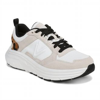 Vionic Womens Walk Max Skyline Walking Sneakers In White/leopard