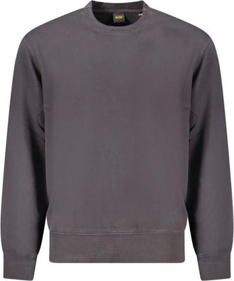 HUGO BOSS Hoodies & sweatvesten, Heren, Zwart, L, Katoen, Cotton Sweater