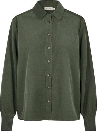 Masai Lange Mouw Shirt - Dames - Overhemden - Groen - XL - Overhemden