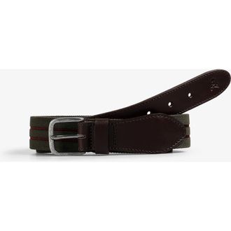 Scalpers Stripes Elastic Belt in Khaki at Nordstrom, Size Medium