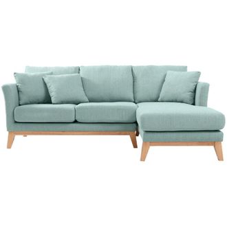 Miliboo Divano con angolo destro scandinavo blu laguna OSLO