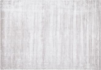 Beliani Beliani - Alfombra De Viscosa Gris Claro 160 X 230 Cm Pelo Corto Sala De Estar Gesi Ii