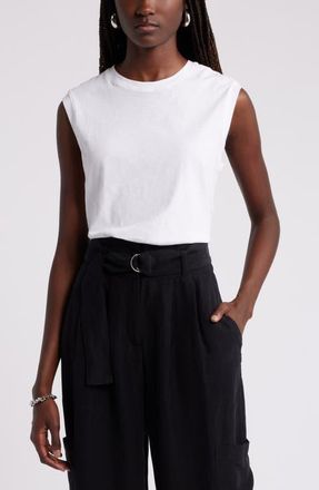 Nordstrom Everyday Muscle Tee in White at Nordstrom, Size Xx-Small