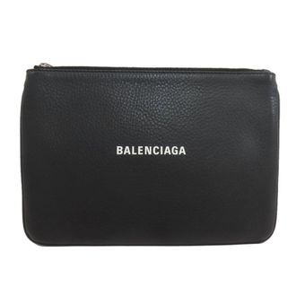 Balenciaga Black Leather Pouch (Pre-Owned)