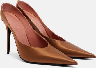 Amina Muaddi Anok satin pumps