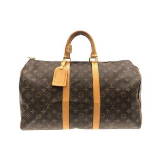 Louis Vuitton Marron Coated Canvas Boston Bag (Pre-Owned)