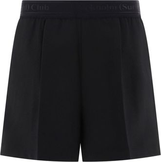 Stockholm Surfboard Club logo-waistband shorts - men - Polyester - M - Black