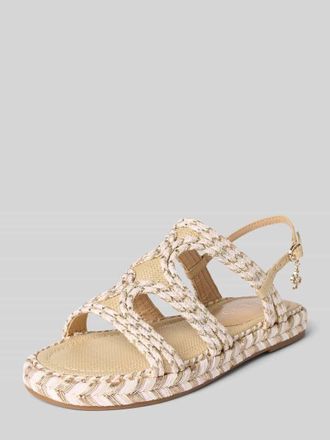 Guess Sandalette mit Label-Applikation Modell KALORE in Sand, Gr&ouml;&szlig;e 36