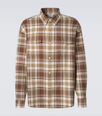 Visvim Lumber plaid wool and linen shirt