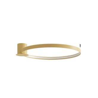 Thoro L&aacute;mpara de techo dorado aluminio 3000k alt. 13 cm
