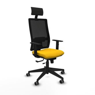 Piqueras y Crespo Silla De Oficina Con Cabecero Piqueras Y Crespo 1d066g1 Amarillo