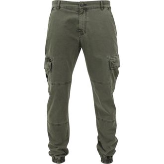 Urban Classics Heren Twill Gewassen Cargo Broek (Olijf)