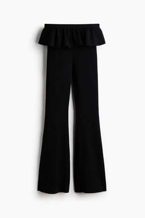H&M Hose mit Volants - Schwarz
