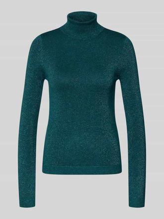 Vero Moda Slim Fit Rollkragenpullover aus Viskose-Mix Modell HAPPYSHINE in Petrol, Gr&ouml;&szlig;e L