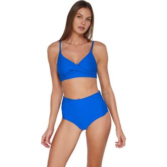 Sunsets Lyla Bralette Bikini Swimsuit Top in Electric Blue at Nordstrom, Size 3X-Large