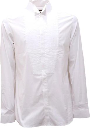 Patrizia Pepe Slim Fit Overhemd - Heren - Zakelijke Overhemden - Wit - XL - Katoen - Overhemden