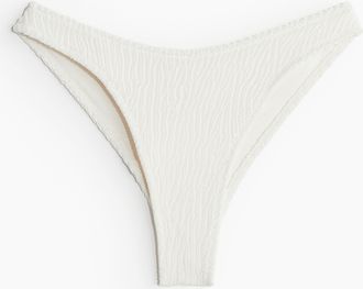 H&M Bikinihose Brazilian - White