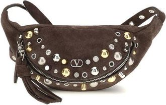 Valentino Garavani Brown Calf Leather Bos Taurus Shoulder Mens Bag