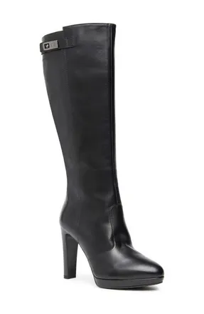 Nero Giardini Platform Knee High Boot in Black at Nordstrom, Size 10Us