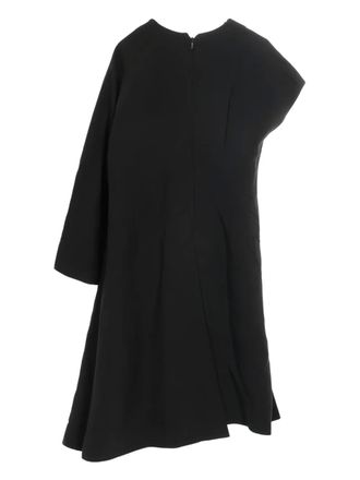 Fendi 2010s asymmetry deformation dress - women - Viscose/Elastane/Silk - 38 - Black