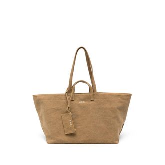 A.P.C. A. p.c. Drummer Logo-print Canvas Tote Bag
