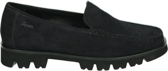 Sioux Schoenen, Dames, Blauw, 41 EU, Suède, Blauwe Suède Instappers met Uitneembaar Voetbed