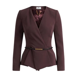 Elisabetta Franchi Mujer, Chaquetas, Rojo, Talla: XL