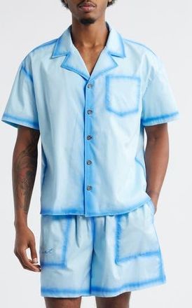 Diet Starts Monday Ocean Spray Cotton Camp Shirt in Blue at Nordstrom Rack, Size Xx-Large