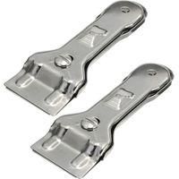 OEM Raspador De Vidrio - Especialmente Dise&ntilde;ado Para Vitrocer&aacute;mica Y Placas De Inducci&oacute;n De Acero Inoxidable, 2 Piezas (60009: Una Hoja Raspadora) - Crezu