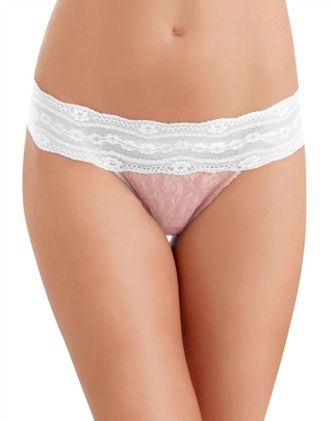 Wacoal Lace Kiss Thong Panty In Naughty Naked