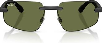 Ray-Ban Sunglasses Rb4475 Ch 601 S/2 Sand Black/Green Unisex Polarized