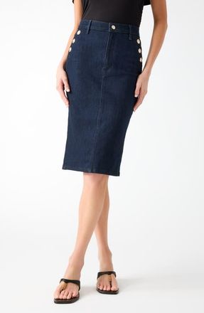 Guess Riley Midi Pencil Skirt in Navy at Nordstrom, Size 31