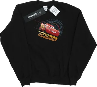 Disney Heren Cars Bliksem McQueen Sweatshirt (Zwart)