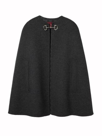Gucci Wool And Silk Cape With Clamp