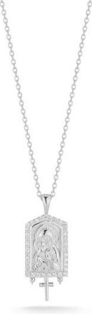 Sphera Milano Mary Cubic Zirconia Pendant Necklace in Silver at Nordstrom Rack