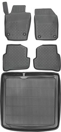 OEM Skoda Fabia Iii Kombi A Partir De 2015 Set - Alfombrillas Para Coche + Alfombrilla Para Maletero