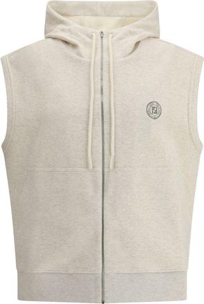 Fendi Capuchonloze Mouwloze Zip-up